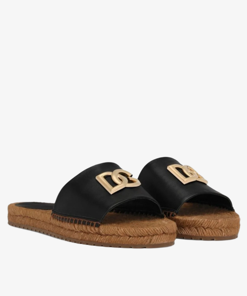 Dolce & Gabbana  DG Logo Espadrille Slide