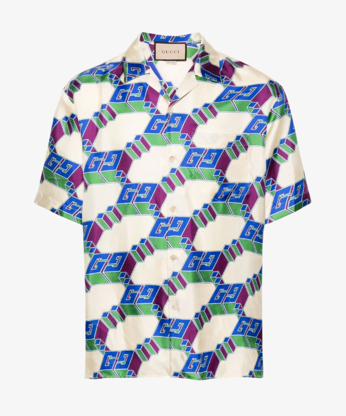 Gucci 3D GG Silk Shirt