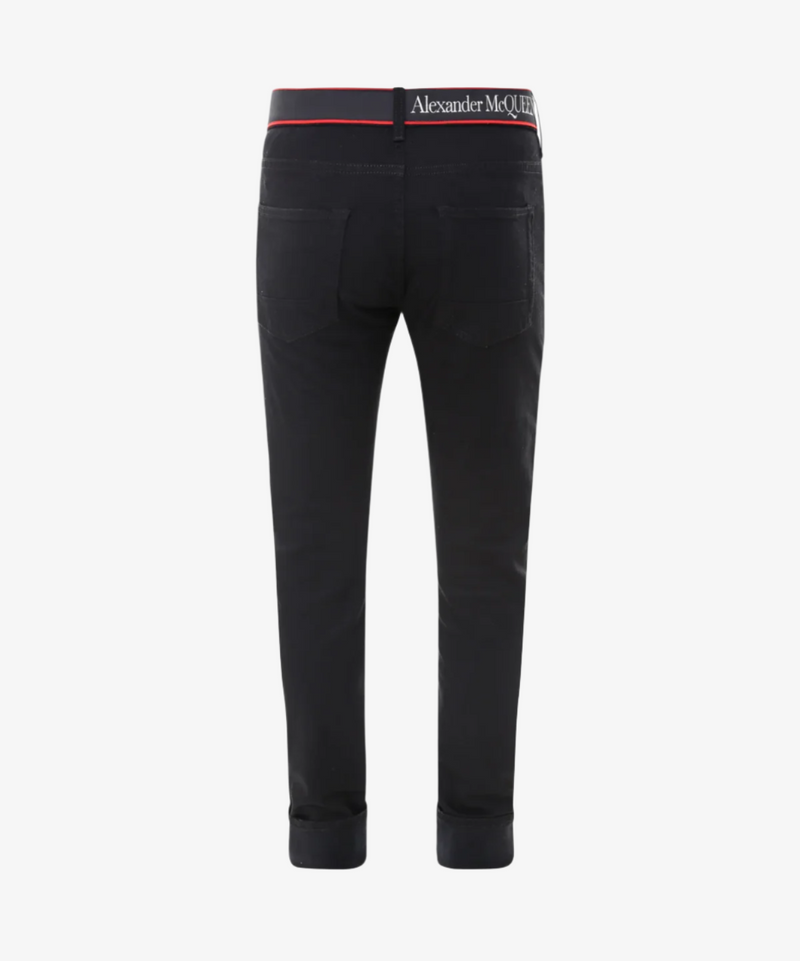 Alexander Mcqueen Logo Denim Trouser