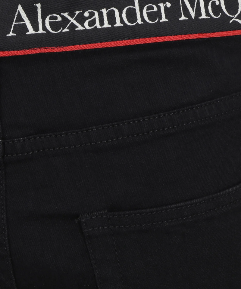 Alexander Mcqueen Logo Denim Trouser