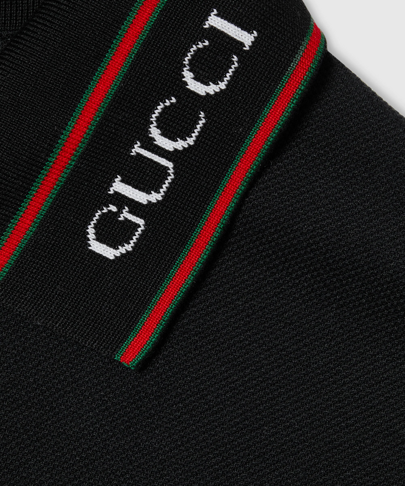 Gucci Piquet Web Polo