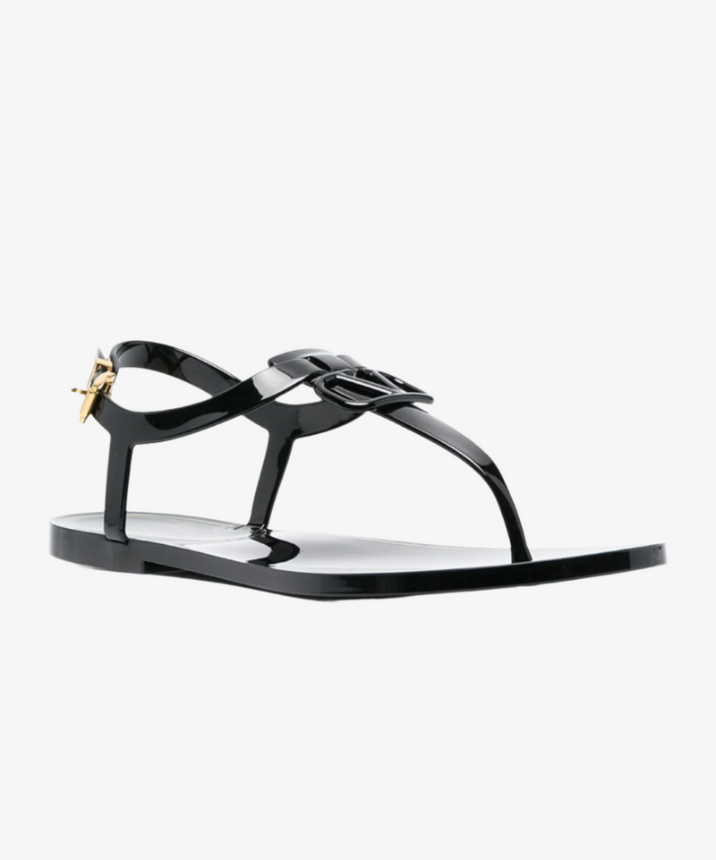 Valentino Vlogo Rubber Sandals