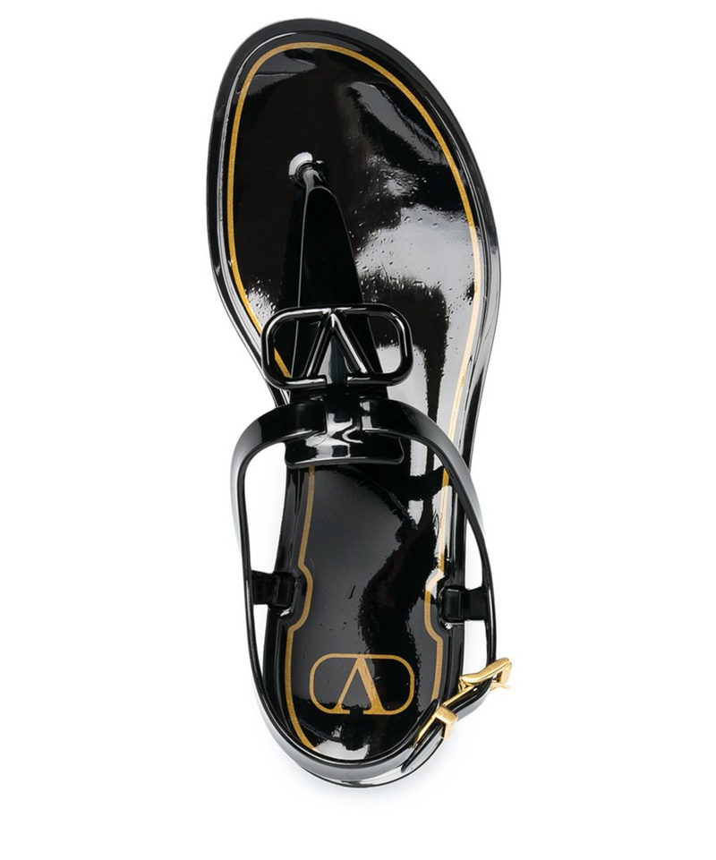 Valentino Vlogo Rubber Sandals