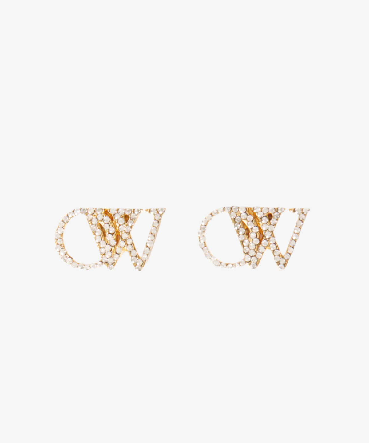 Off-White Strass Earrings