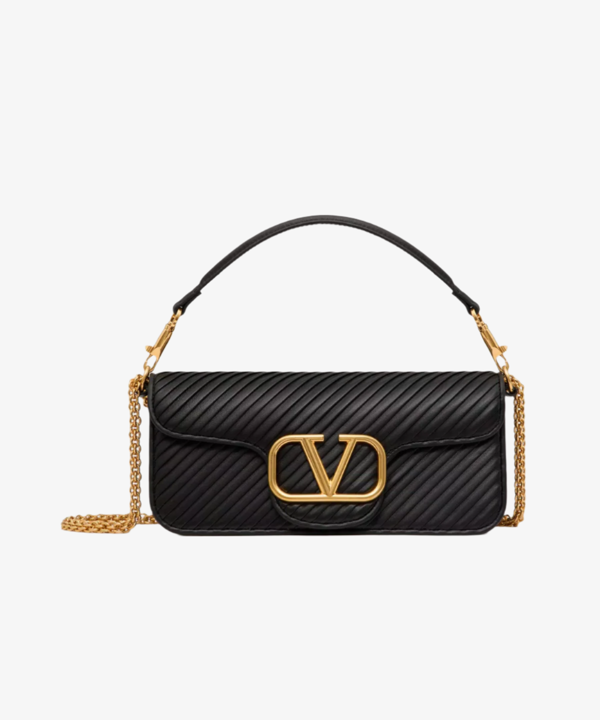 Valentino Loco Bag Pleated Leather