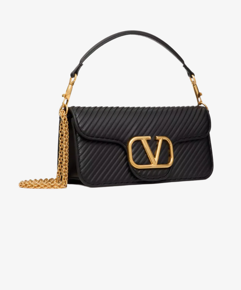 Valentino Loco Bag Pleated Leather