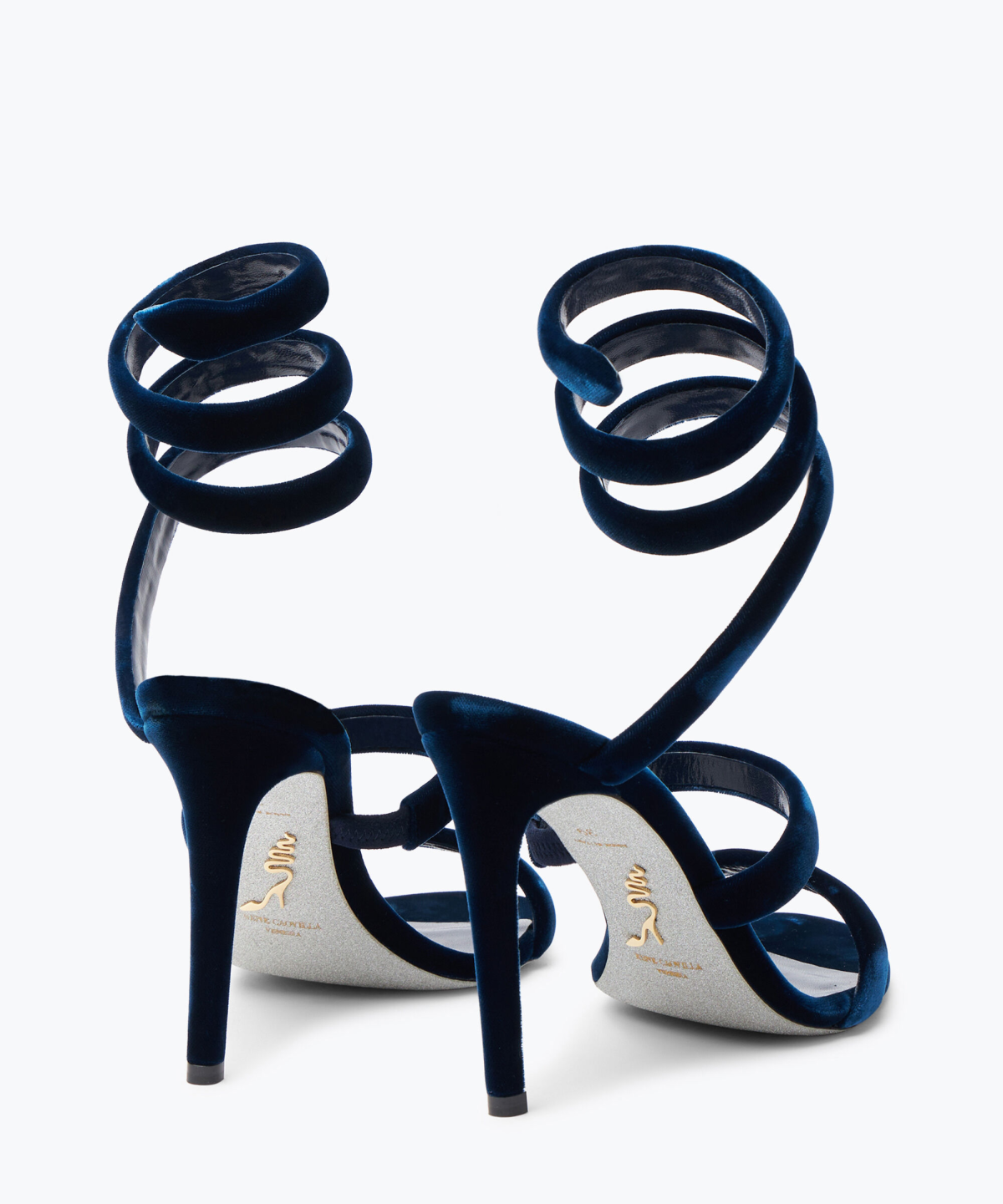 Rene Caovilla Cleo Velvet Sandals