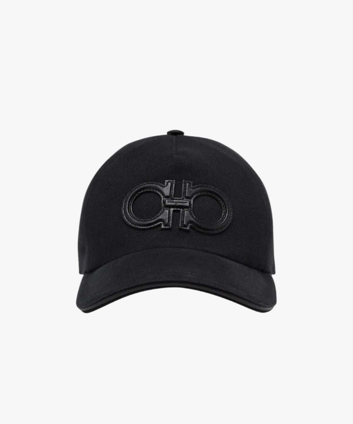 Ferragamo Leather Logo Hat