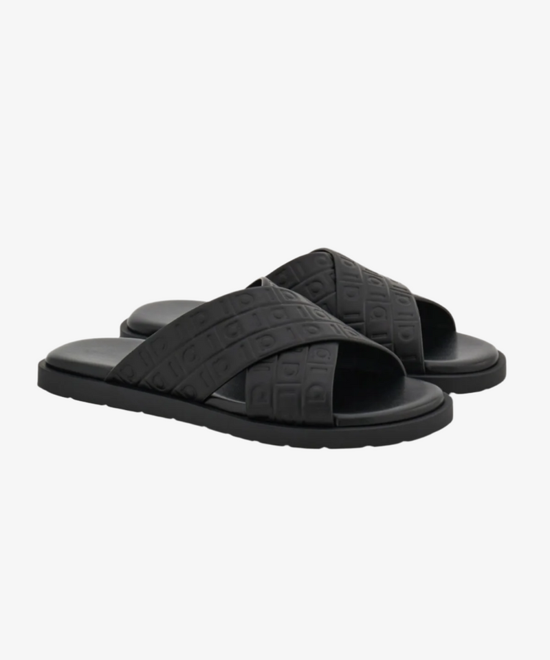 Ferragamo Double Strap Gancini Slide