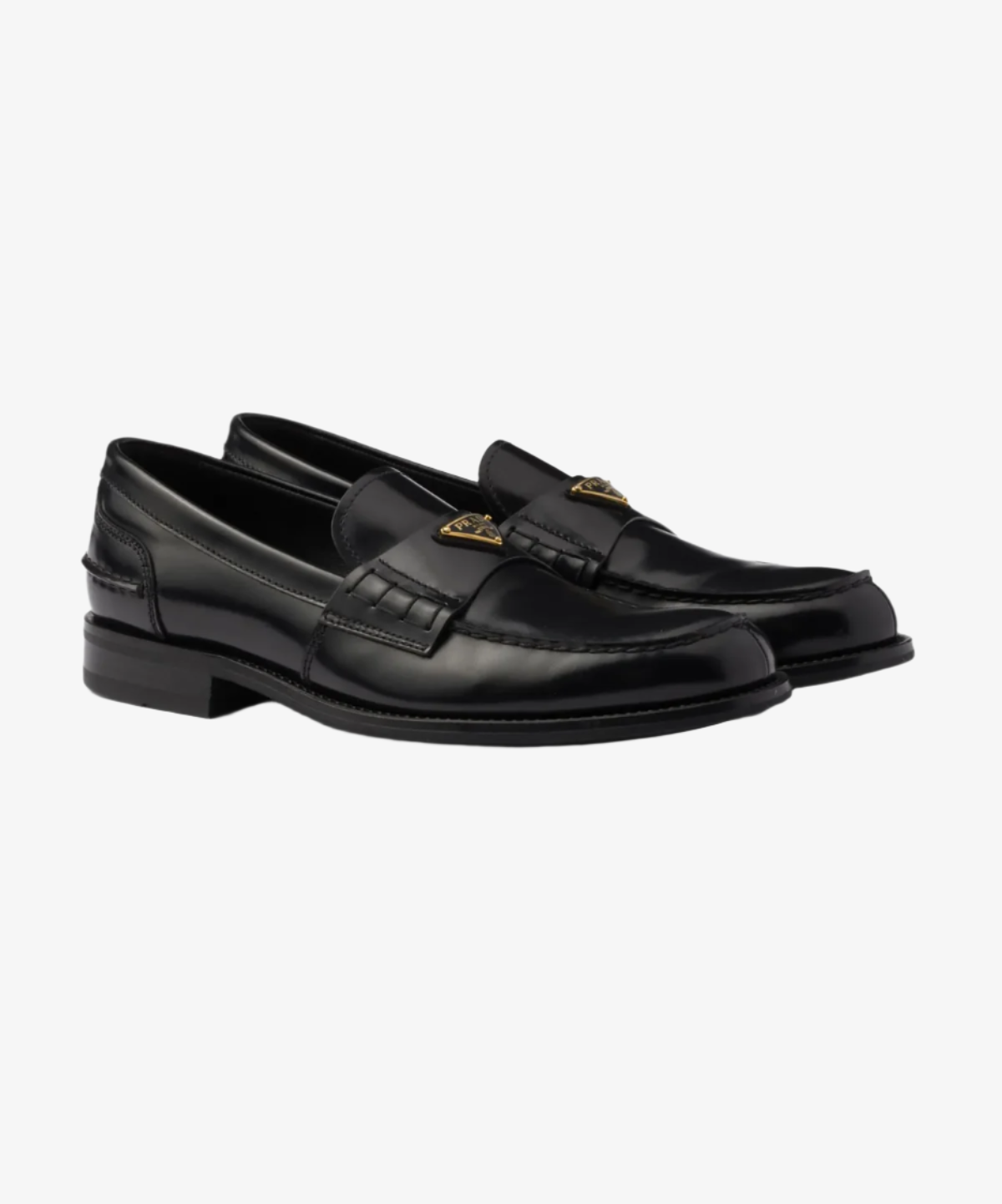 Prada Brushed Leather Loafers