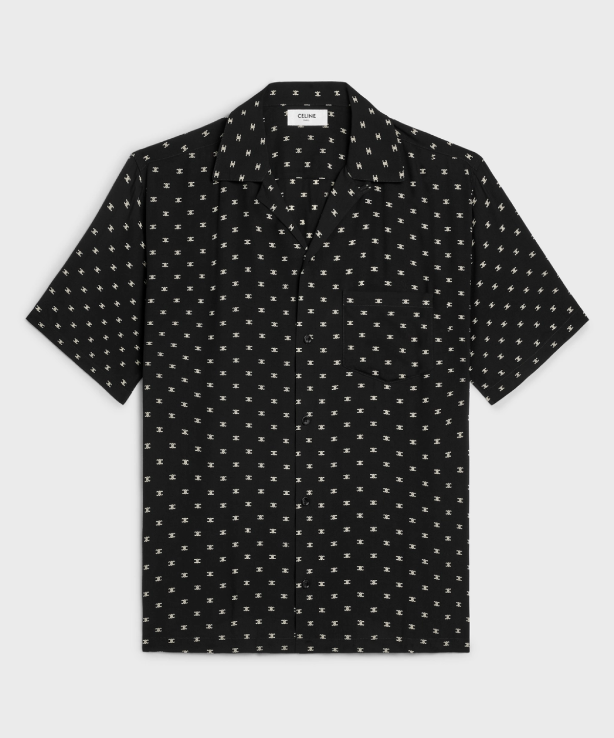 Amiri Monogram Silk SS Shirt